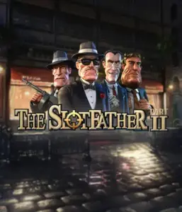 Dive into the underworld world of The Slotfather Part II game by Betsoft, showcasing four iconic mafia characters in front of a shadow-lit urban backdrop. This image captures the intense essence of the mafia underworld with its striking character design and suspenseful setting. Perfect for players attracted to mafia stories, offering a captivating escape. 